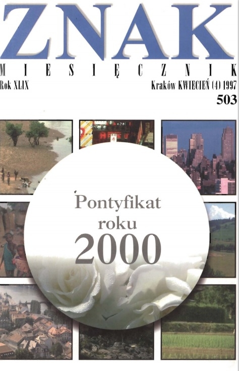 Miesięcznik „Znak”: Pontyfikat roku 2000. Numer 503 (maj 1997)
