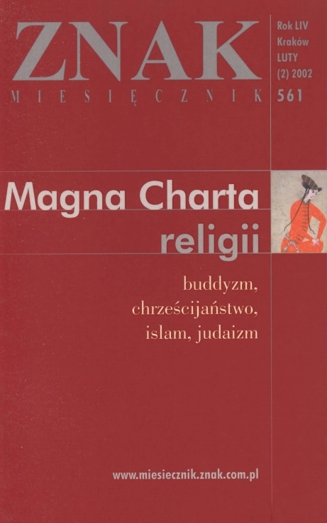 Miesięcznik „Znak”: Magna Charta religii. Numer 561 (luty 2002)