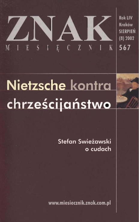 Miesięcznik „Znak”: Nietzsche kontra chrześcijaństwo. Numer 567 (sierpień 2002)
