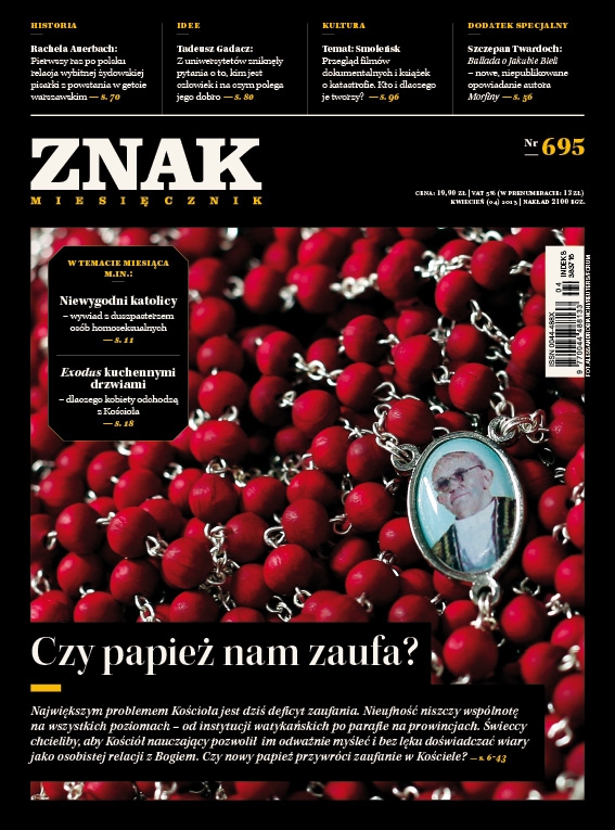 Miesięcznik „ZNAK”, kwiecień 2013, nr 695