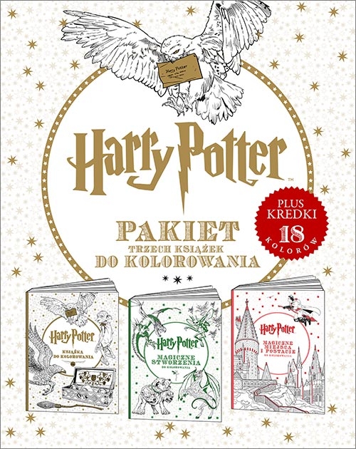 Harry Potter. Pakiet trzech książek do kolorowania