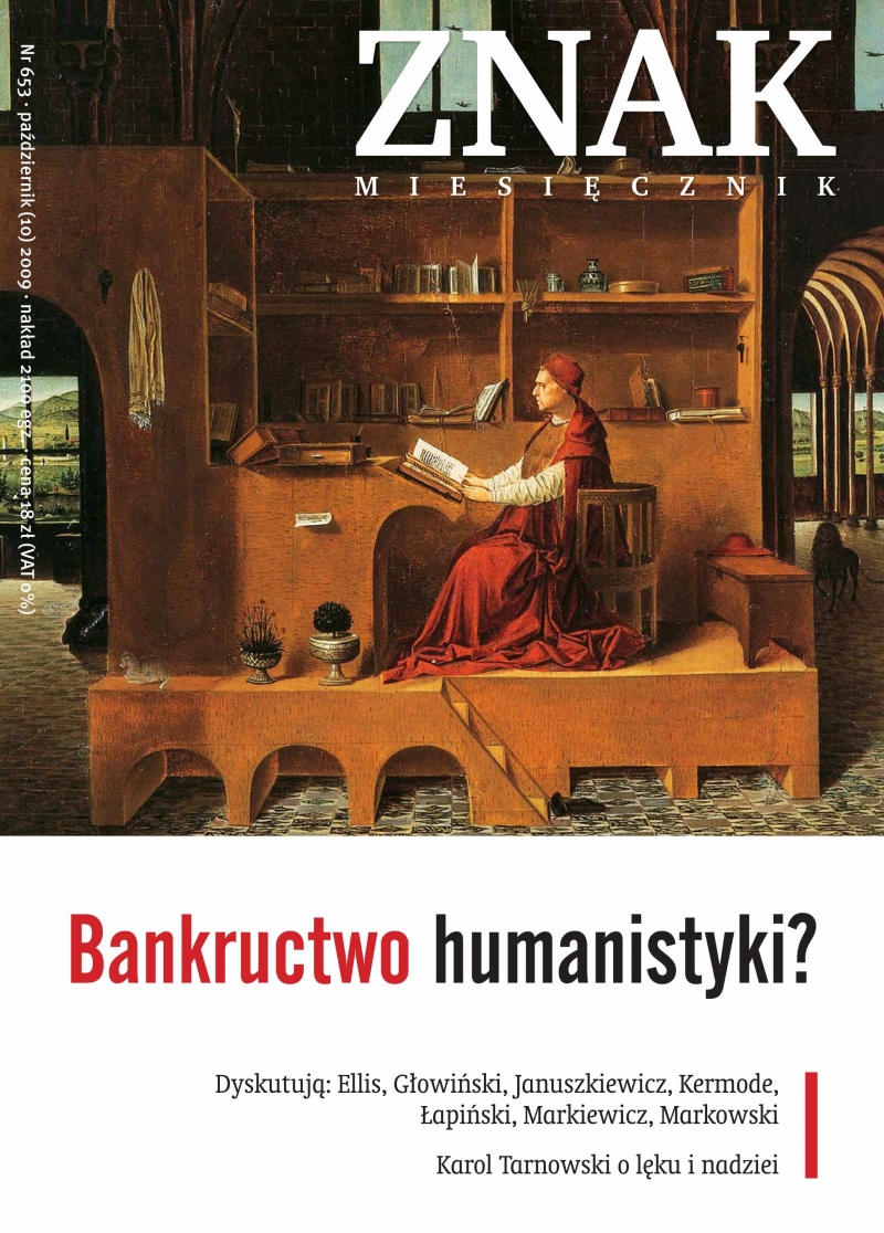 Bankructwo humanistyki. Miesięcznik ZNAK, numer 653 
