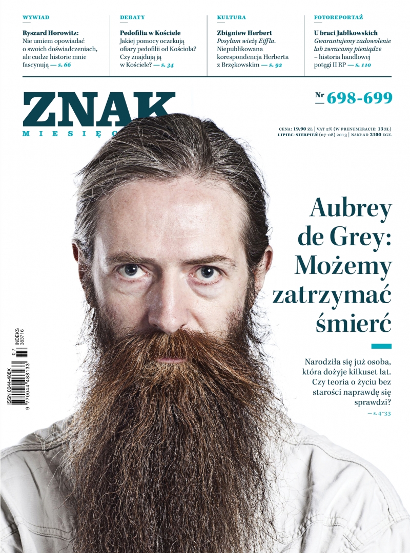 Miesięcznik „ZNAK”, lipiec-sierpień 2013, nr 698-699