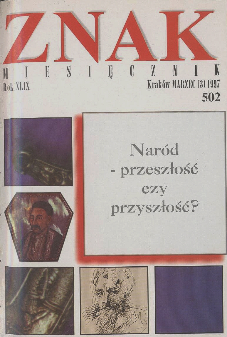 Miesięcznik „Znak”: Naród - przeszłość czy… Numer 502 (kwiecień 1997)